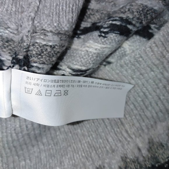 NWT Abercrombie&Fitch Cotton Blend Fair Isle Style Turtleneck Pullover Sweater.M - Picture 8 of 9